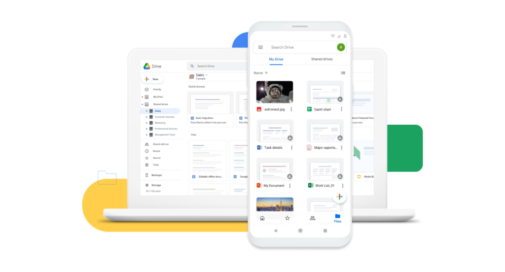 Google Drive User Interface