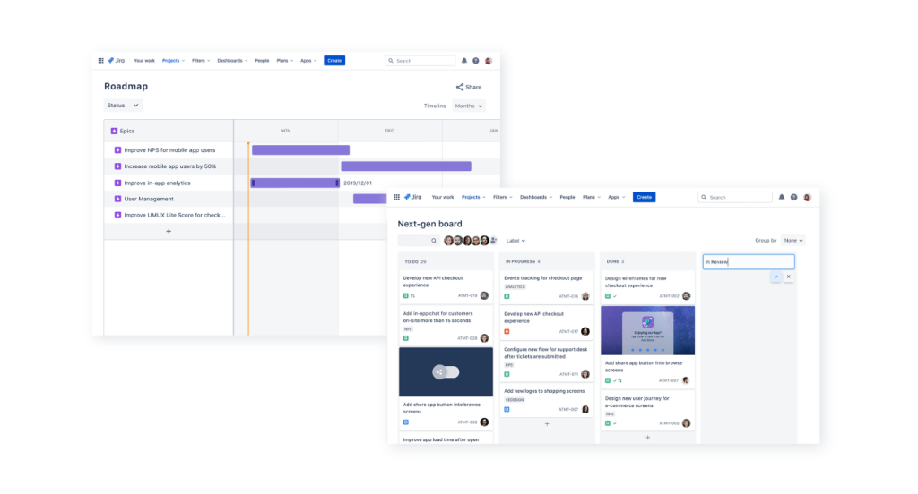 Jira platform UI