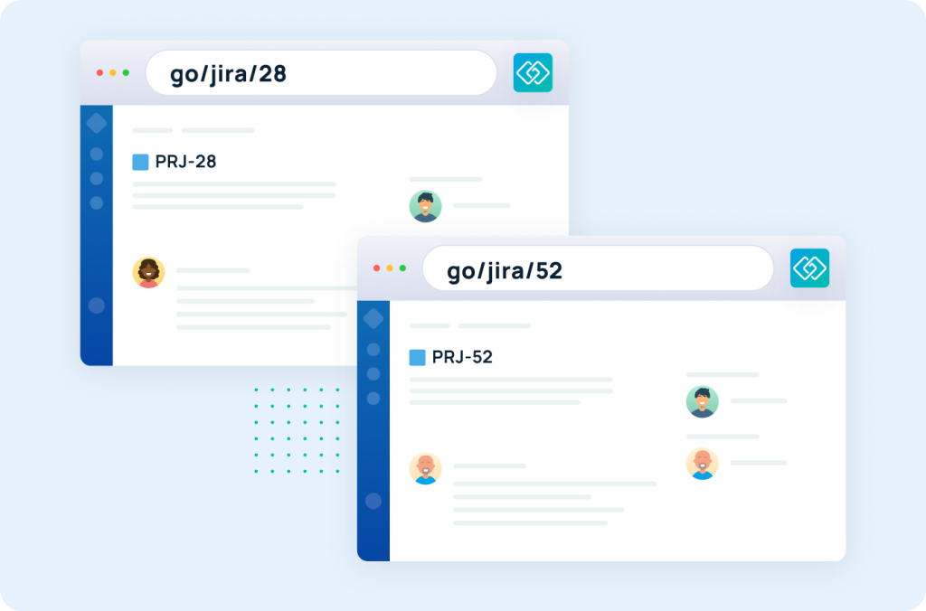 Variable go links, Jira tickets