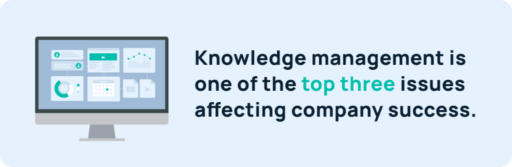 Knowledge management affects company success