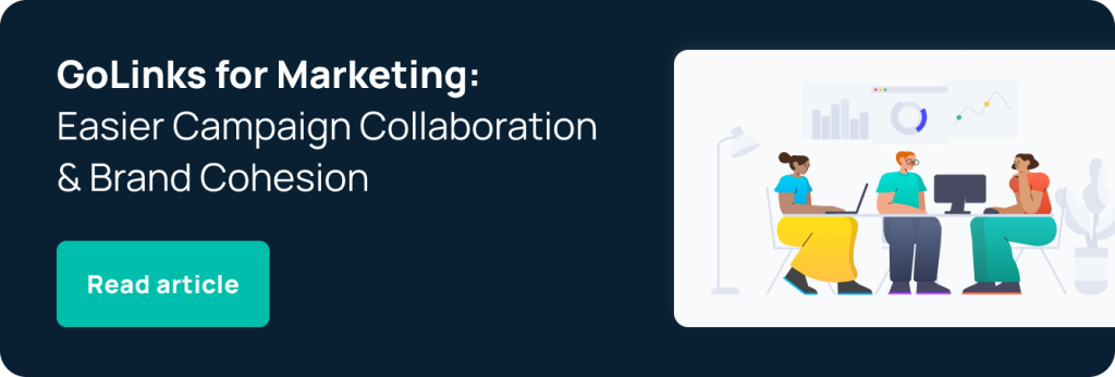 GoLinks for Marketing Collaboration Article