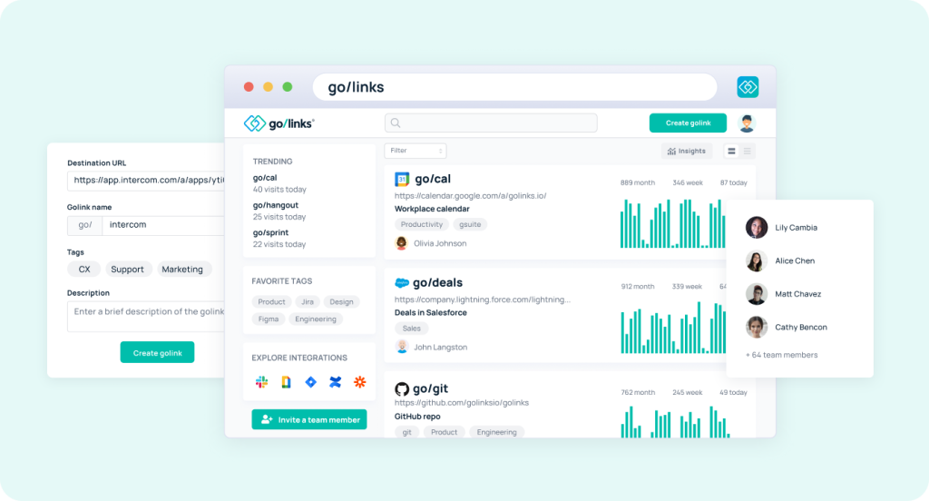 GoLinks: a collaboration solution for teams 