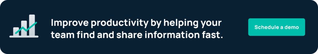 Improve productivity by helping your team find and share information 