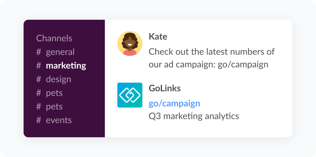 GoLinks in Slack