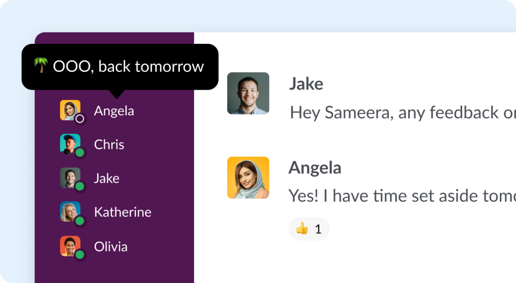 Internal Communications Strategy: Updating Slack status to OOO 