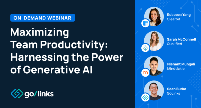 Webinar Recap: Harnessing the Power of Generative AI for Productivity
