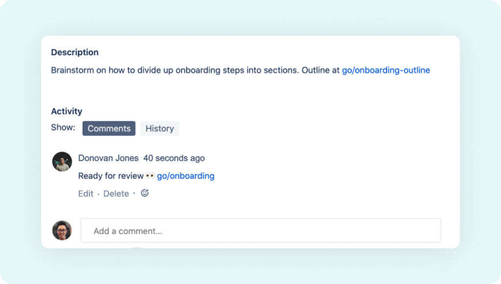 Convert Jira go links into clickable redirects 