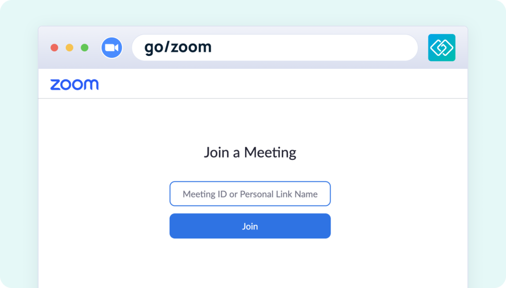 GoLinks Zoom integration: easily share short links to meetings