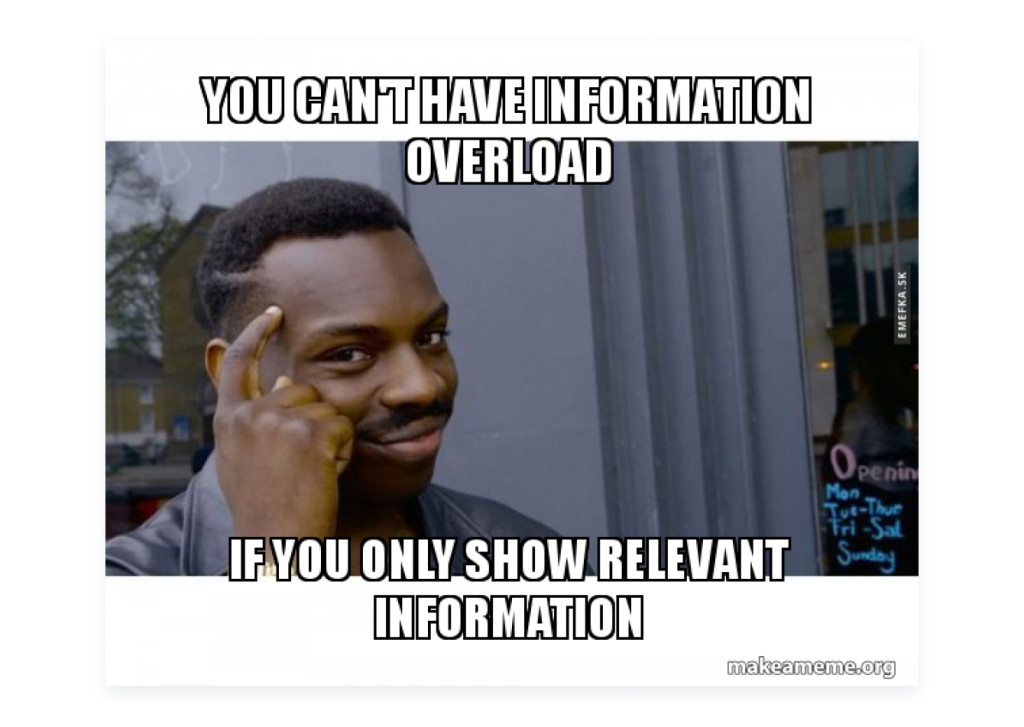 prevent information overload meme