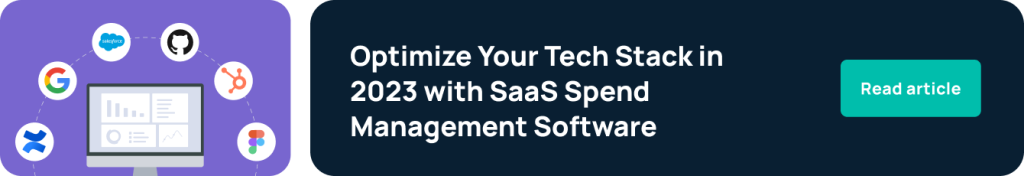 SaaS spend management software