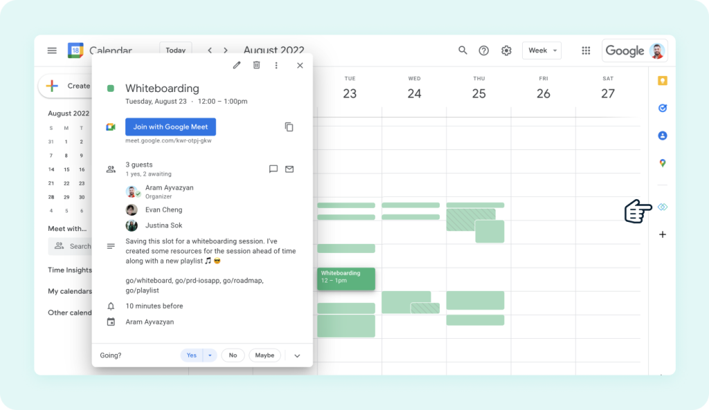 GoLinks Google Calendar Integration 