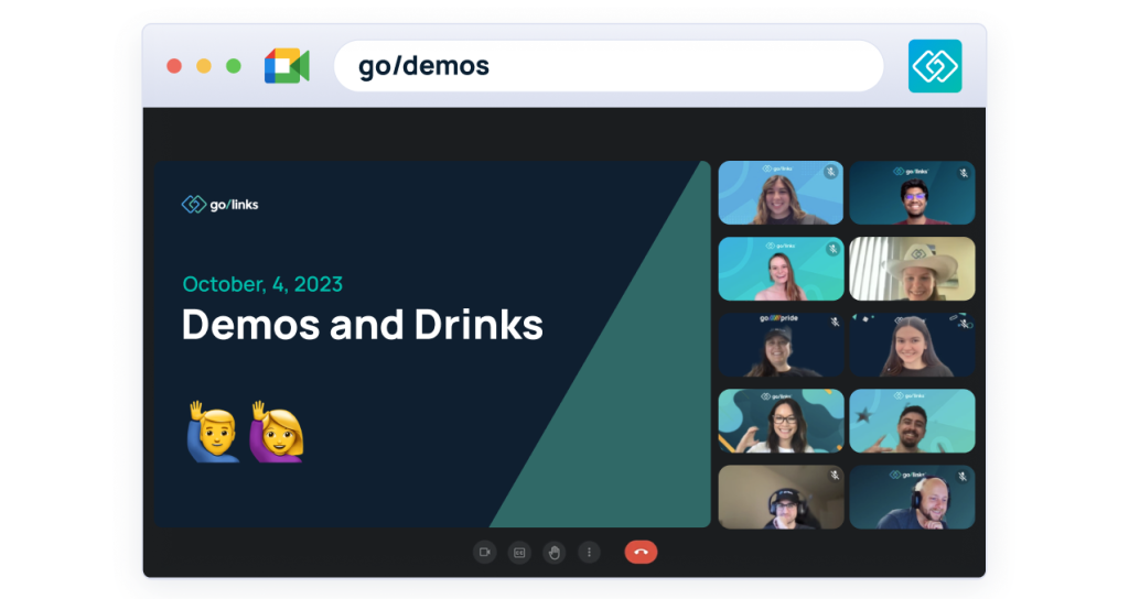 GoLinks demos and drinks