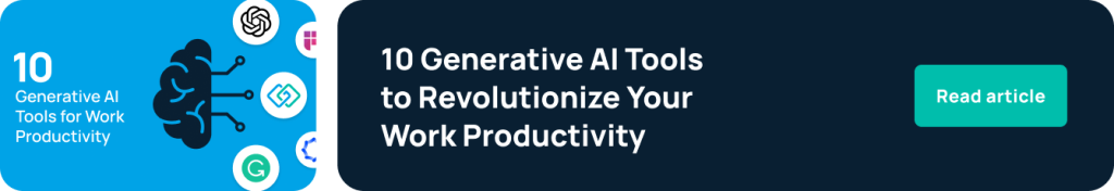 10 generative AI tools for productivity