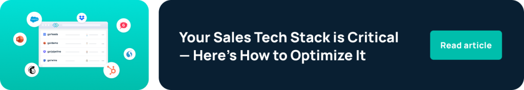 Here's how to optimize your sales tech stack