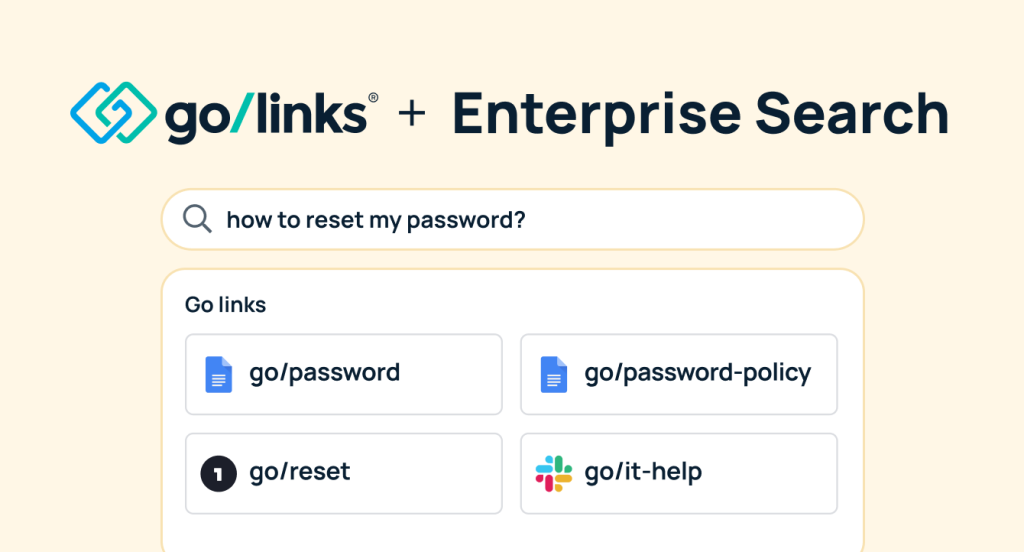 How to Navigate Work Faster with Go Links + Enterprise Search 