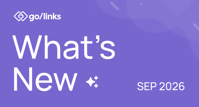 what's new golinks