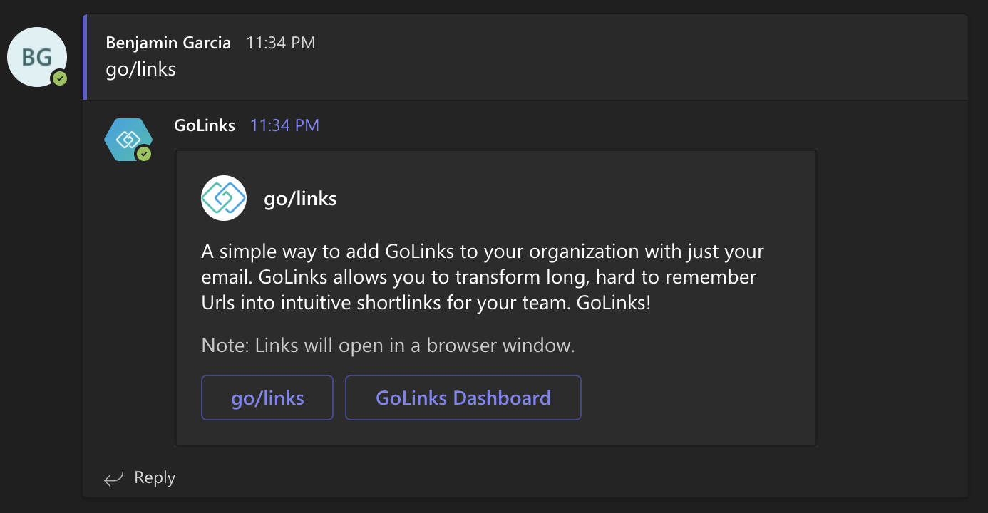 The GoLinks® Help Center - Microsoft Teams Integration Guide