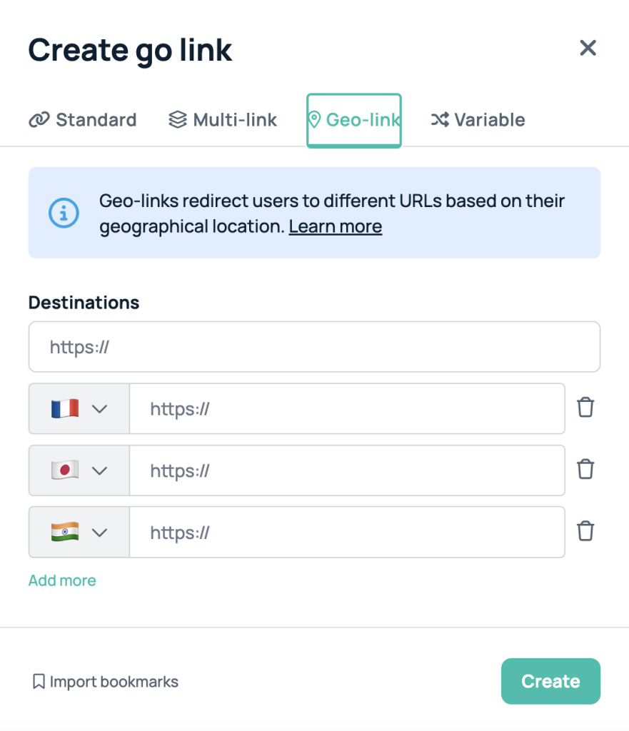 creating geo-links